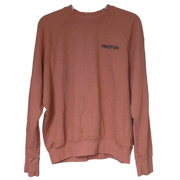Peloton Spiritual Gangster Crew Neck Sweathshirt Athletic Knit Terry Long Sleeve - Picture 1 of 9